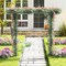 Outdoor Metal Garden Arbor Trellis Arch for Wedding Backyard Black